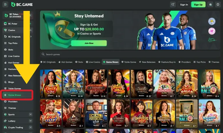 How to Play Live Monopoly on BC.Game